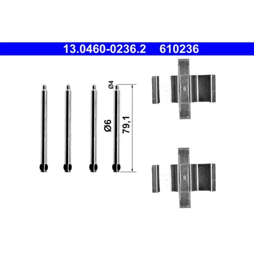 ATE Zubehörsatz, Scheibenbremsbelag 13.0460-0236.2