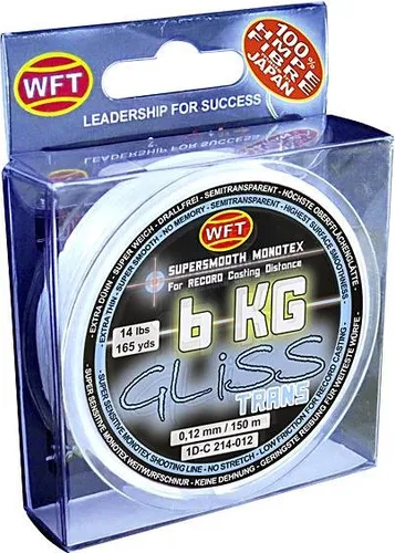 WFT Gliss KG Monotex Line 150m, Farbe:Transparent, Durchmesser/Tragkraft:0.12mm /6kg Tragkraft
