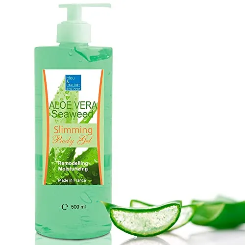 Bleumarine Bretania - Meeresalgen & Aloe Vera Abnehmen Gel | Anti-Cellulite & Hautstraffung | Lymphdrainage & Diät Unterstützung | Massage Gel, Grün, 500 ml