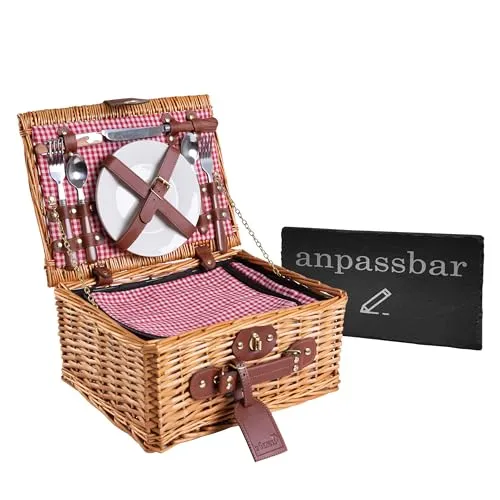 H&D Manufaktur eGenuss Picknickkorb für 4 Personen von eGenuss