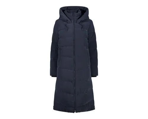 CMP Wintermantel Coat Fix Hood (Glanzeffekt, wattiert) dunkelblau Damen, Größe: 36 - Stylischer, wattierter Parka mit schimmerndem Seideneffekt. Leicht, atmungsaktiv und wasserabweisend – perfekt für kalte Tage in der Stadt. Mit großer Kapuze und praktischen Seitentaschen.