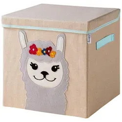 LIFENEY Aufbewahrungsbox mit Deckel und Lama von Lifeney