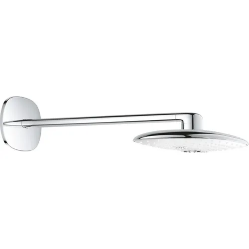 Grohe Rainshower 360 Duo Kopfbrausenset Unterputz - Moon White - Elegantes Kopfbrausenset in Moon White, bietet ein luxuriöses Duscherlebnis mit innovativer Technologie für eine gleichmäßige Wasserverteilung.