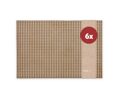 matches21 HOME & HOBBY Platzset Tischsets ELEGANCE 6er Set Alt-gold als Tischuntersetzer, (6-St), Abwaschbare Platzsets als Tischunterlagen für Ess-Tisch Tisch-Deko