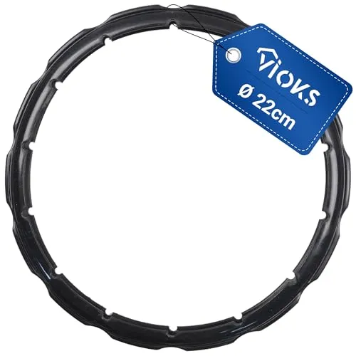 VIOKS Dichtungsring 22cmØ Ersatz für SEB Tefal X9010501 792350 Silikon Dichtung 220mm für Clipso Schnellkochtopf 4.5L und 6L