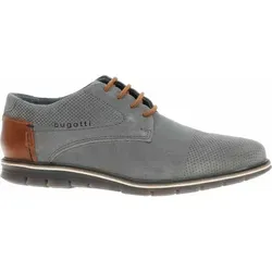 Schnürschuh BUGATTI Herren, Gr. 45, grau used in blau von Bugatti