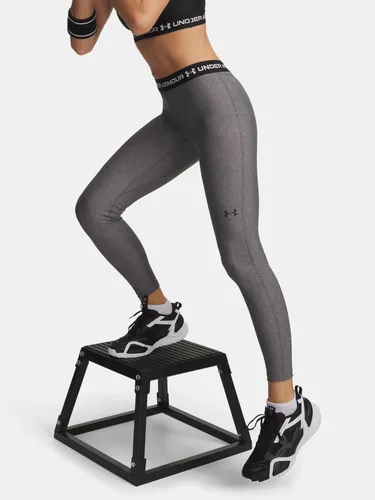 Under Armour HeatGear Damen Leggings - Grau - Größe L - Leichte und atmungsaktive Damen Leggings aus innovativem HeatGear Material. Ideal für sportliche Aktivitäten, mit optimaler Bewegungsfreiheit und hohem Tragekomfort dank elastischem Bund.