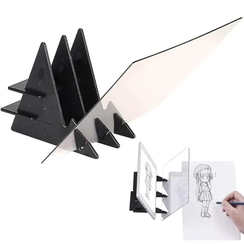 SHULLIN Optisches Bild Zeichenbrett A4 Bildreflexion Projektor Malbrett | Optik Zeichenprojektor Tragbares Optischer Reflexion Zeichenbrett Für Handy Tablets Kinder Anfänger Künstler