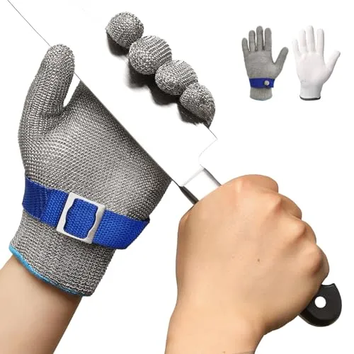 Schnittfeste Handschuhe aus Edelstahl