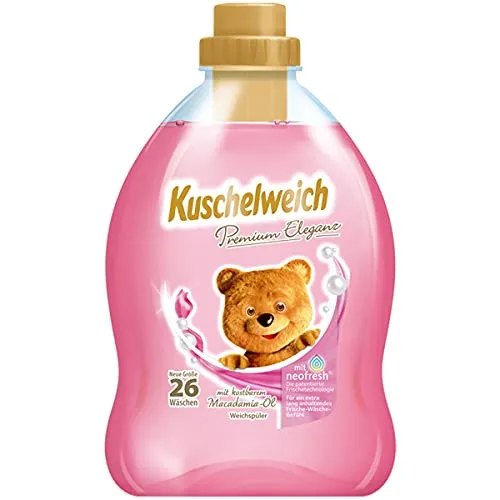 Kuschelweich Premium Weichspüler Eleganz mit Macadamia Öl 26 WL 750ml