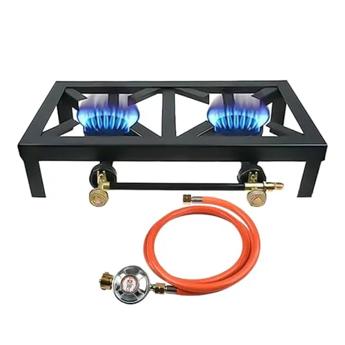 hzexun Gaskocher Edelstahl Campingkocher 6 kW