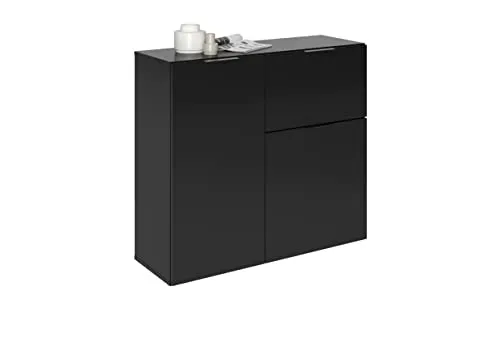 FMD Kommode Dark, 89 cm schwarz