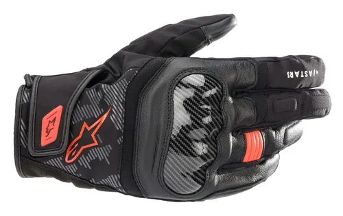 Alpinestars SMX Z Drystar Handschuhe schwarz, L - Motorradhandschuhe mit Drystar Technologie, wasserdicht und atmungsaktiv, bieten optimalen Schutz durch Hartschalen-Knöchelprotektor und verstärkten Handflächen.