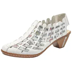 Rieker 46778 Damen Sommer Hochfrontpumps weiß 38 EU in weiß von Rieker