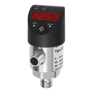 Elektronischer Druckschalter mit Digitalanzeige M12x1, G 1/4