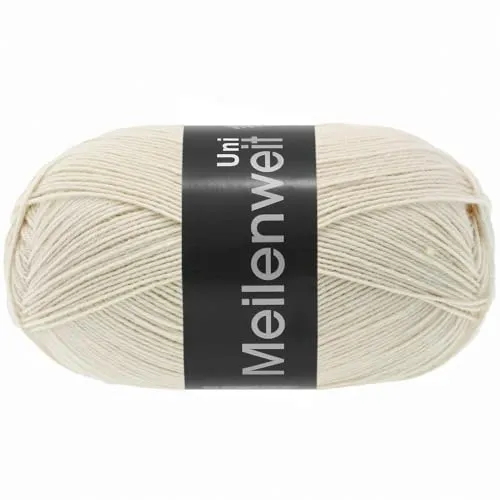 LANA GROSSA Meilenweit 100 | Sockenklassiker, uni und bedruckt, waschmaschienenfest | Handstrickgarn aus 80% Schurwolle & 20% Polyamid | 100g Wolle zum Stricken & Häkeln | 420m Garn FB1391