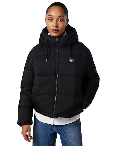Tommy Jeans Damen Tjw Hooded Jacket Dw0dw21625 Pufferjacke, Black (Black), M EU