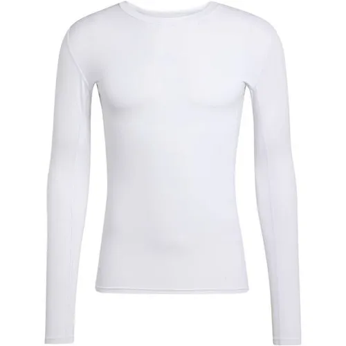 ADIDAS Herren Unterhemd TECHFIT - Kompressions-Baselayer - Sportbekleidung mit feuchtigkeitsabsorbierender AEROREADY Technologie für ein trockenes Tragegefühl und optimalen Muskel-Support beim Training.