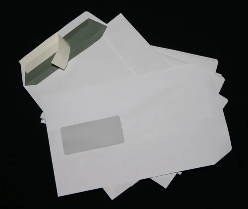 Stück Versandtaschen DIN B5 weiß mit Fenster Briefumschläge Kuvert HK 50