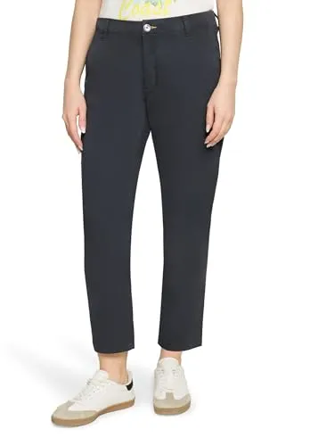 Cartoon Damen Chino-Hose mit Gummizug 36, Ebony Grey