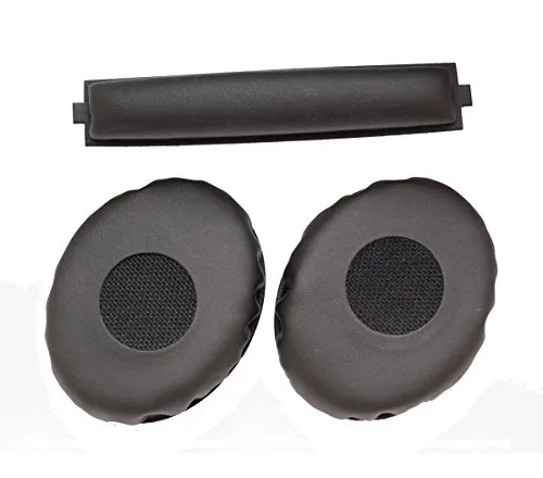 V-MOTA Ohrpolster und Kopfbügelpolster, kompatibel mit Sennheiser HD218, HD219, HD238, HD228, HD229, HD220, On-Ear-Kopfhörer, Ersatz-Ohrpolster, Reparaturteile, 1 Set