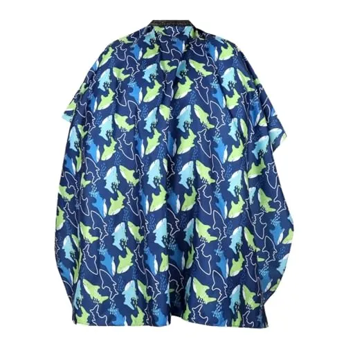Lahviuu Kinder Friseurumhang, 1 pcs Wasserdichtes Haarschnitt Cape, Haarschneideumhang, Umhang, Schürze, Haarschneidekap, Styling Shampoo Salon Umhang für Jungen Mädchen