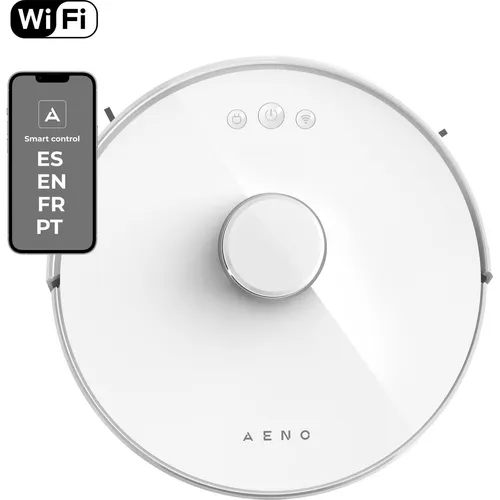 Roboterstaubsauger Aeno 3000 mAh - Beutellos, leise mit nur 65 dB, effizienter HEPA-Filter für saubere Luft und 2 Stunden Laufzeit