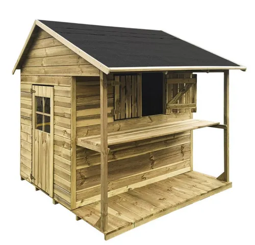 bv-vertrieb Spielhaus Kinderspielhaus Spielhaus Holz-Gartenhaus - (4450)