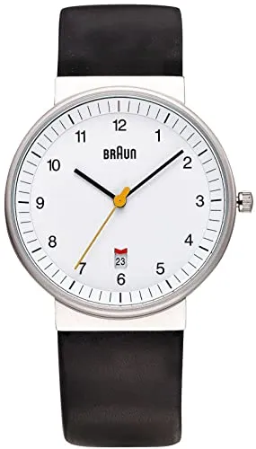 Braun Mens 3-Hand Analogue Quartz Watch BN0032WHBKG - Armbanduhren für Herren, mit kratzfestem Mineralglas und wasserdicht bis 50 m, ideal für den Alltag.