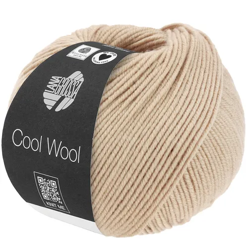 LANA GROSSA Cool Wool Uni - 50g Extrafeine Merinowolle, waschmaschinenfest und filzfrei für kreative Strick- und Häkelprojekte