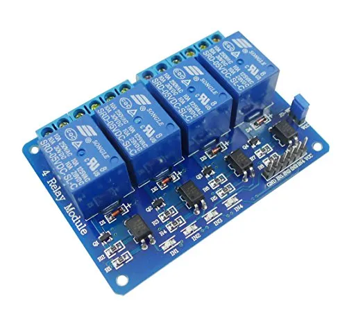 Aihasd DC 5V 4 Kanäle RelaisModul Relais Shield Module Control Board mit Optokoppler für Arduino