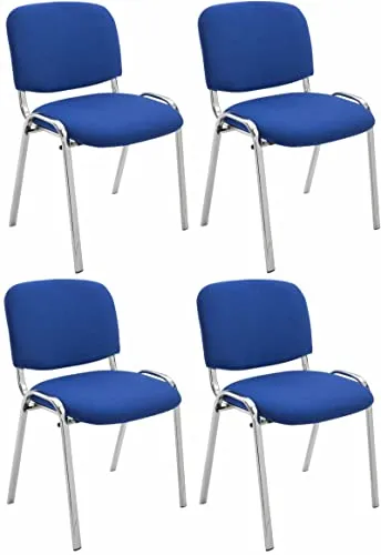 CLP 4er Set Stühle Ken Chrom Stoff von CLP