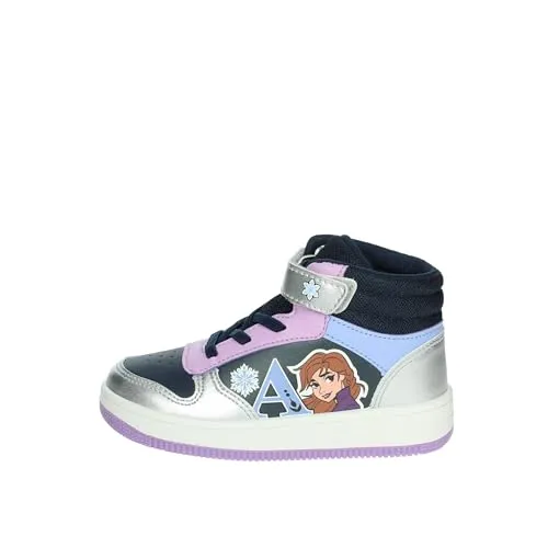 Leomil Frozen ELSA Schuhe - Gummistiefel mit Elsa Motiv, rutschfeste Sohlen für maximale Sicherheit und bequemes An- und Ausziehen, perfekt für Schule und Freizeit.