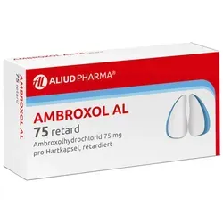 Ambroxol Al 75 Retard 50 ST - Arzneimittel zur Behandlung akuter Schübe chronischer Bronchitiden, kombiniert mit einem Broncho-Sekretolytikum für effektive Schleimlösung.