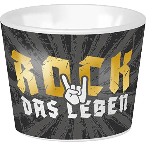 GRUSS & CO 47764 Eierbecher Motiv Rock, Porzellan, Mehrfarbig