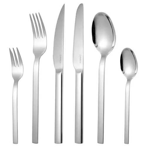 Deleca Edelstahl Besteckset 6 Personen Elegantia mit Steakmesser