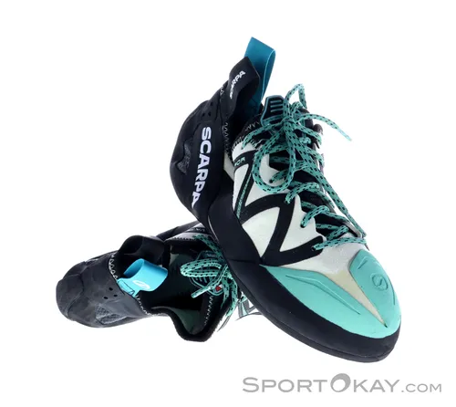 Scarpa Vapor Damen Kletterschuhe 39,5 - Türkis - Kletterschuhe für Damen, bieten optimalen Halt und Komfort für präzise Kletterbewegungen, ideal für Anfänger und Fortgeschrittene.