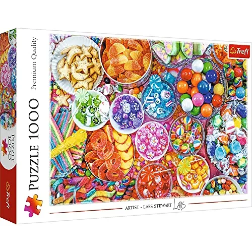 Trefl 10713 - 1000 Teile Puzzle mit bunten Süßigkeiten, kreativer Spaß für Erwachsene und Kinder ab 12 Jahren