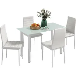 Homcom Essgruppe Weiß