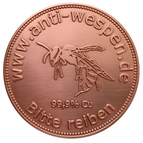 aubaho Anti-Wespen Schreck Biene Untersetzer in rosegold von Aubaho
