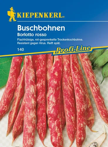 Kiepenkerl Buschbohne Borlotto Rosso