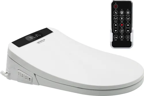 LEEVENTUS Dusch-WC L-MSC403 - Smart Bidet mit Durchlauferhitzer - Der LEEVENTUS L-MSC403 Smart Bidet-Toilettensitz bietet modernen Komfort mit einem tanklosen Durchlauferhitzer. Genießen Sie stets frisches Wasser und individuelle Einstellungen für Hygiene und Wohlbefinden.