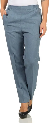 Stoffhose Aurela Schlupfhose für Damen 36-54 – Bequeme Anzughose mit Gummizug - Die Aurela Damen Stoffhose vereint eleganten Business-Stil mit hohem Tragekomfort. Die pflegeleichte Hose bietet einen perfekten Sitz durch Teil-Gummizug und ist ideal für Büro, Reisen oder Freizeit.