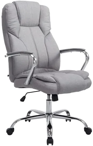 CLP XXL Bürostuhl Xanthos - Ergonomischer Chefsessel für bis zu 210 kg - Bürostuhl Xanthos bietet hohen Sitzkomfort mit ergonomischem Design, gepolsterten Armlehnen und ist ideal für große Personen bis 210 kg. Höhenverstellbar und mit Wippmechanismus für Bewegungsfreiheit.
