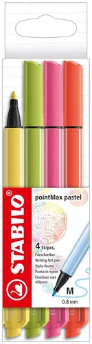 STABILO Malstift STABILO pointMax4er Etui Pastellfarben