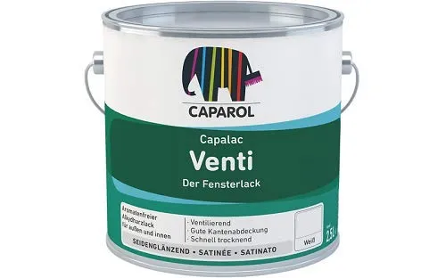 Caparol Capalac Venti 2,500 L - Hochwertiger Lack - Lacke, ideal für wetterbeständige Oberflächen mit hervorragender Haftung und Langlebigkeit.