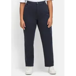 Bequeme Stretch-Jeans mit seitlichem Dehnbund in Blau Größe 44