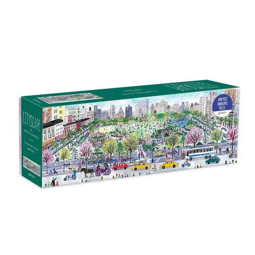 Galison | Michael Storrings Cityscape 1000 Piece Panoramic Puzzle | Spiel (2024)