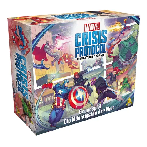 Marvel: Crisis Protocol - Grundspiel für 2 Spieler - Gesellschaftsspiel für 2 Spieler, ab 14 Jahren. Tauche ins Marvel Universum ein und kämpfe strategisch mit Superhelden oder Superschurken in spannenden 90-120 Minuten Partien.
