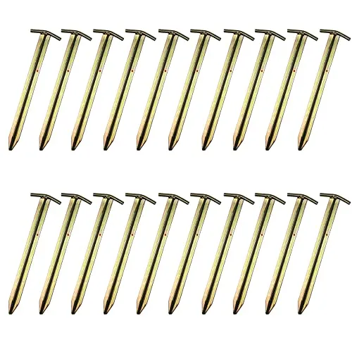 Moritz Stahl T-Profil Hering 30 cm (20 Stück) für sicheres Camping - Robuste T-Profil Heringe für idealen Halt bei Outdooraktivitäten wie Camping und Zelten. Perfekt für verschiedene Bodenarten und einfach einzuschlagen. Sichern Sie Ihr Equipment zuverlässig!